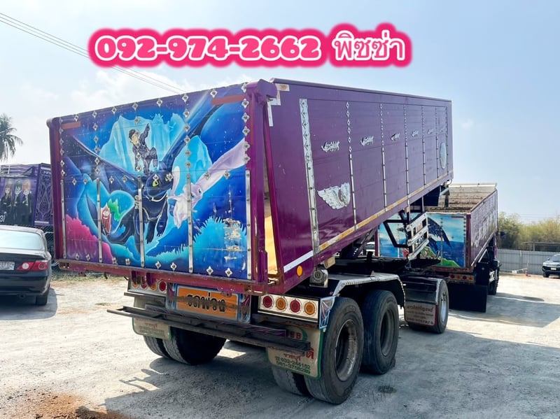 สิบล้อดั้มพ์ HINO FM2P 380 แรง ปี 65  หางดั้มพ์ สามเพลา อู่ ส.สมบัติ ปี 65 (2089,2090)