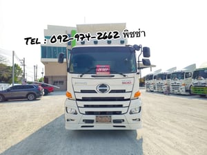 สิบล้อดั้มพ์ พ่วงแม่-ลูก  HINO FM1A 344 แรง ปี 66(1506)(3778) หางดัมพ์ สองคาน อู่แม็กเทเลอร์ ปี 65 