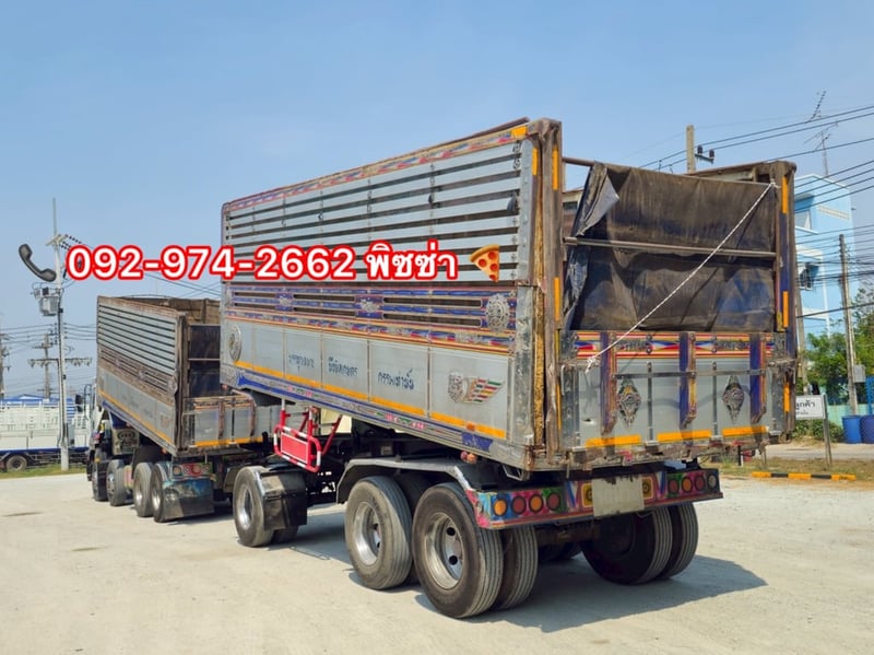 สิบสองล้อดัมพ์พ่วงเกษตร ปี 2555 ISUZU FYH 360 แรง (0856)(2502) สิบสองล้อดัมพ์พ่วงเกษตร ปี 2555 ISUZU FYH 360 แรง (0856)(2502)