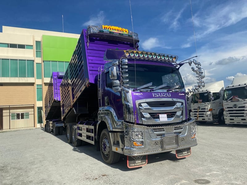 สิบล้อดั้ม ISUZU 360 แรง รถป้ายแดงในsาคามือสอง‼️ ไมล์ 1,xxx 👇🏻(2533)(2310)