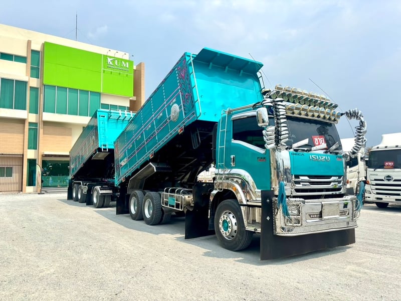 ISUZU FXZ 360 แรง ปี 2565 + หางดั้มพ์ อู่สหะกิจ ปี 2565(1245)(1246)