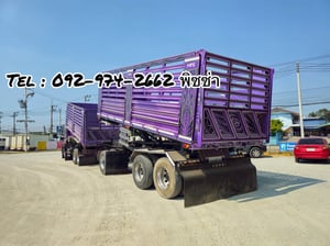สิบล้อดั้มพ์พ่วง Isuzu Fxz 360 แรงม้า ปี 2566 (9107)(9108)