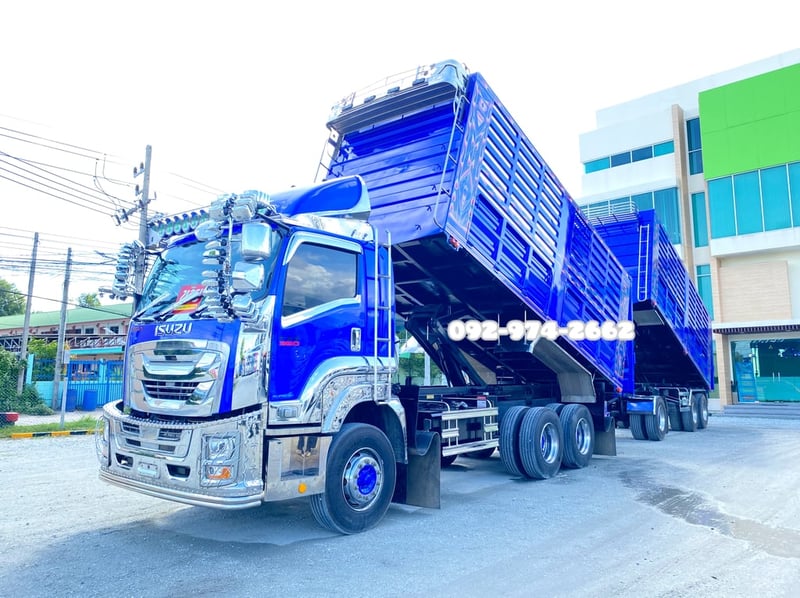 สิบล้อดั้มพ่วงแม่+ลูก ISUZU FXZ 360 แรงปี 65 (2591,2592) สิบล้อดั้มพ่วงแม่+ลูก ISUZU FXZ 360 แรงปี 65 (2591,2592)
