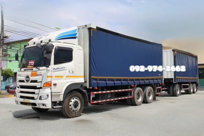 สิบล้อตู้ผ้าใบ HINO FL1A 344 แรง ปี 2567 + หางตู้ผ้าใบ สามเพลา อู่สามมิตร ปี 2567 (5506 5507) สิบล้อตู้ผ้าใบ HINO FL1A 344 แรง ปี 2567 + หางตู้ผ้าใบ สามเพลา อู่สามมิตร ปี 2567 (5506 5507)