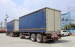 สิบล้อตู้ผ้าใบเปิดข้างพ่วงแม่ลูก HINO FL1A 344 แรงม้า ปี 67  (5506,5507)