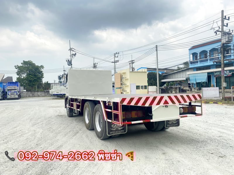 สิบล้อพื้นเรียบ HINO FL8J 260 แรง ปี 60 (1784)