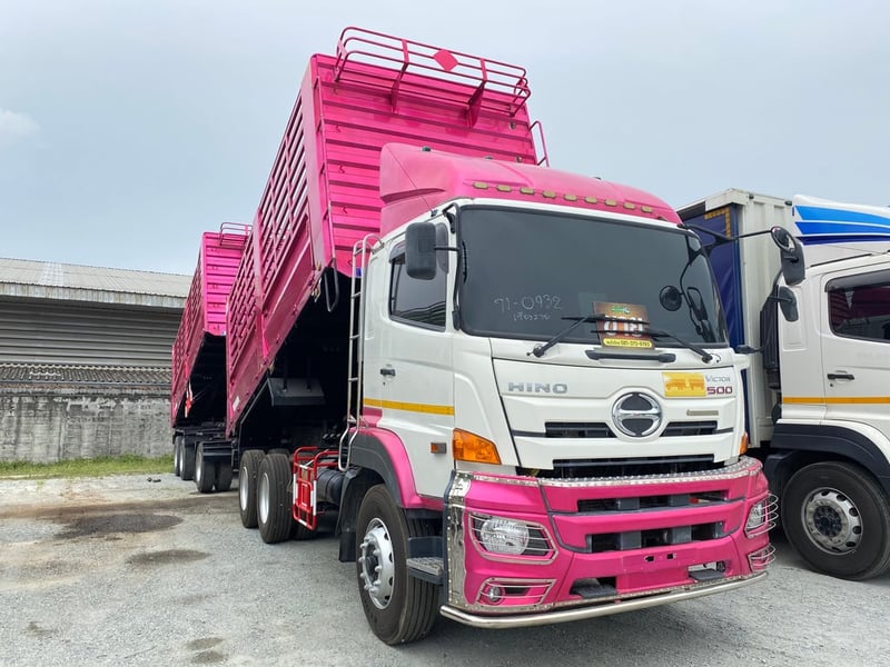HINO FM 344แรงม้า รถบรรทุก 10ล้อ พ่วงแม่ลูก