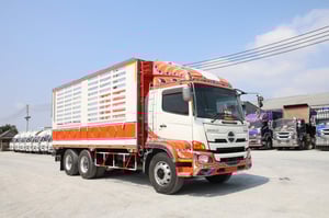 HINO FL8J 260 แรงปี 59(2895) สิบล้อคอกกระบะเหล็ก ❗️ 