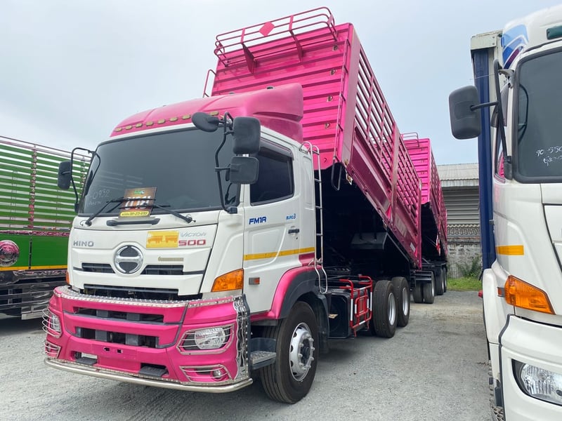 HINO FM 344แรงม้า รถบรรทุก 10ล้อ พ่วงแม่ลูก HINO FM 344แรงม้า รถบรรทุก 10ล้อ พ่วงแม่ลูก