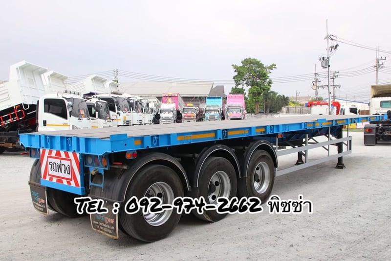 หางพื้นเรียบ สามเพลา  อู่ CIMC ปี 2564 (8294)