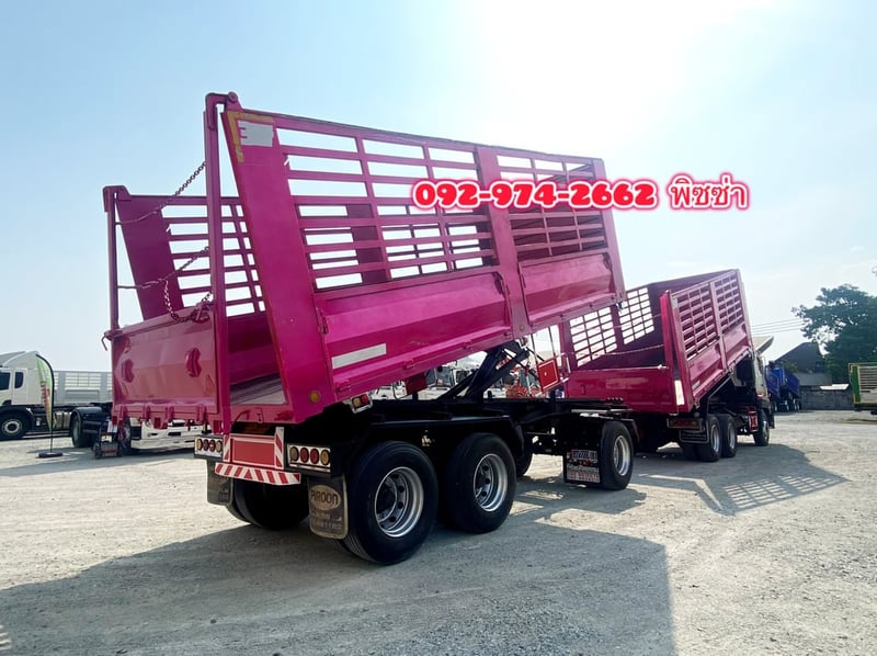 สิบล้อดั้มพ์เกษตรพ่วงแม่ลูก HINO FM1A 344 แรงม้า ปี 65 ทั้งแม่ลูก (0932 0933)