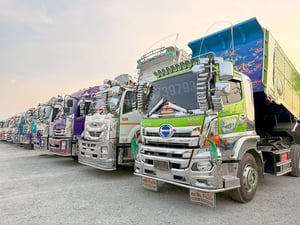 HINO FM 344แรงม้า รถบรรทุก 10ล้อ พ่วงแม่ลูก ปี2018 เลขไมล์ 660,000 กม.