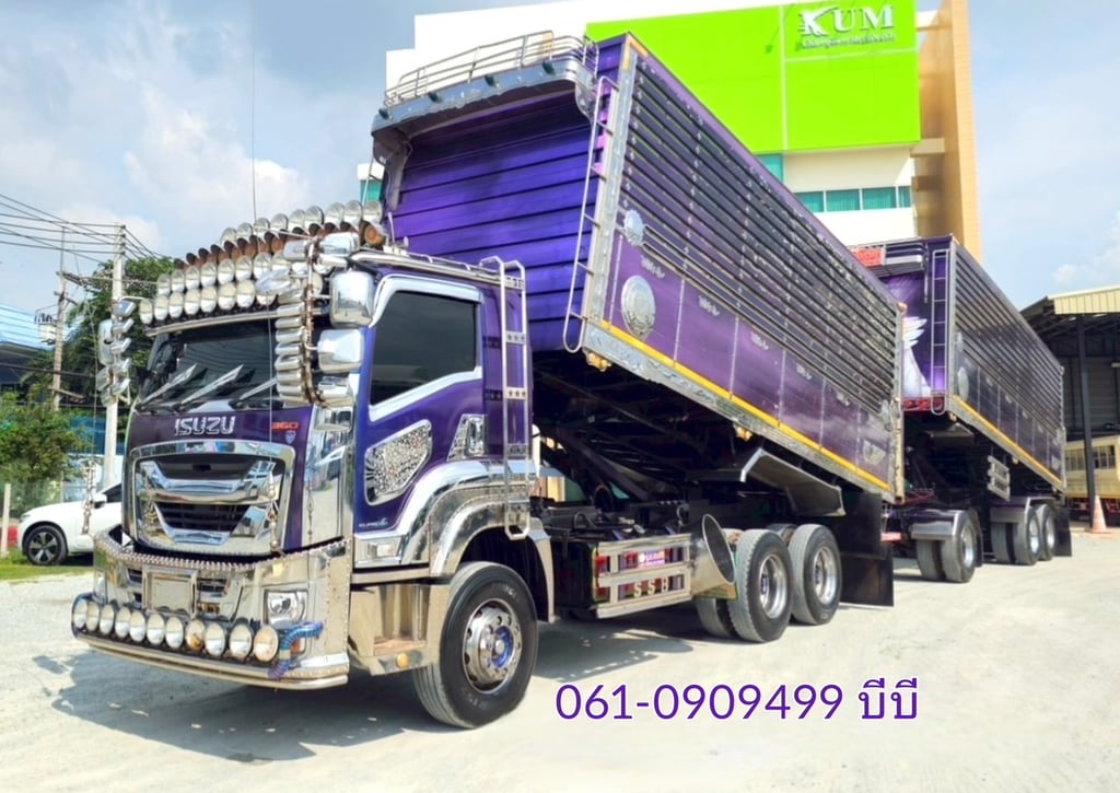 ลดสต๊อกสุดท้าย ส่งท้ายปี 💥 สิบล้อดั้มพ์พ่วง Isuzu Fxz 360 แรงม้า ปี 2566 (3111)