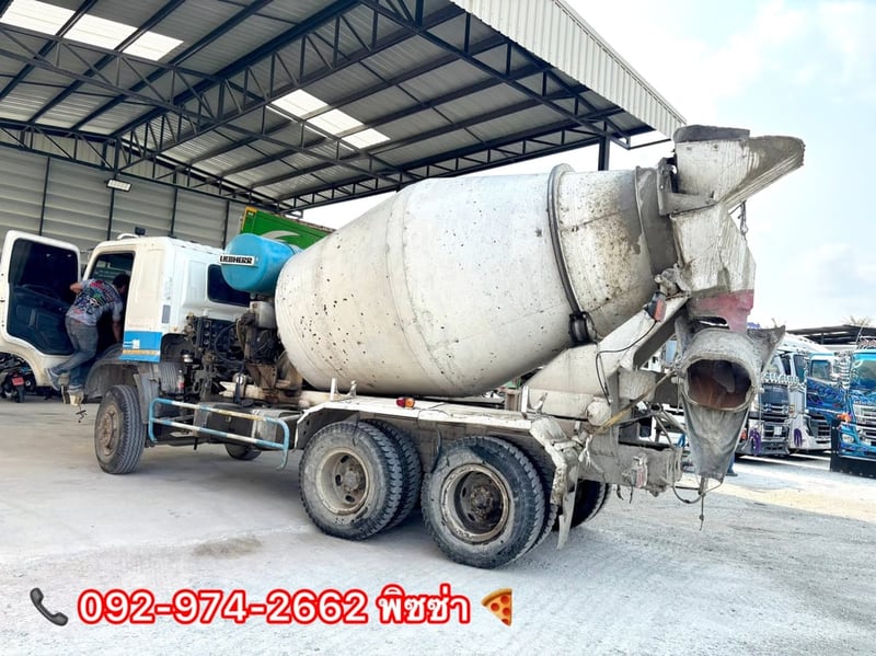 สิบล้อโม่ปูน (1281) HINO FM1A 330 แรงม้า ปี 55