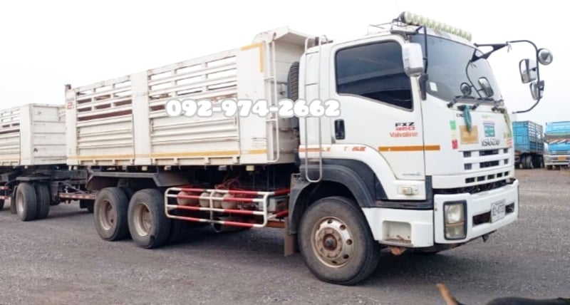 สิบล้อดั้มพ่วงแม่ลูก ISUZU FXZ 360 แรงปี 57 (4733)(4734) สิบล้อดั้มพ่วงแม่ลูก ISUZU FXZ 360 แรงปี 57 (4733)(4734)