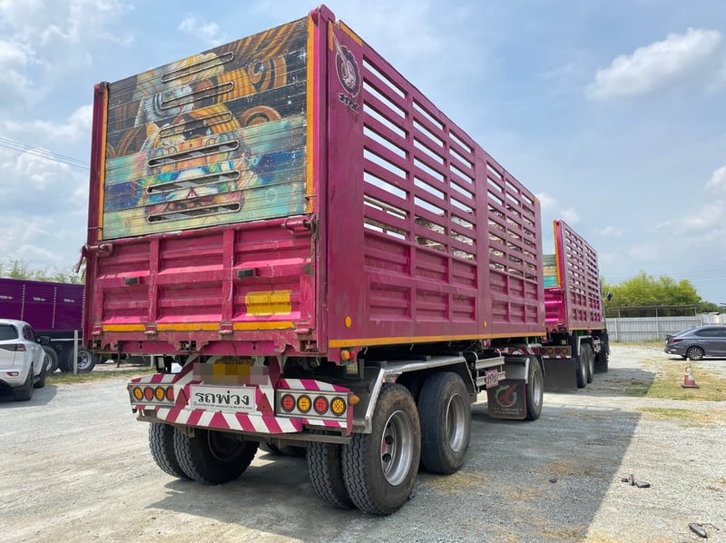 สิบล้อดั้มพ่วงแม่+ลูก   ISUZU FXZ 360 แรงปี 65 (2591,2592)