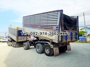  สิบสองล้อดั้มพ์พ่วง ISUZU  FYH 360 แรง ปี 57 (2465)(2466)