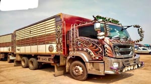 สิบล้อดั้มพ่วงแม่-ลูก ISUZU FXZ 360 แรง ปี 65(1903)(1904)