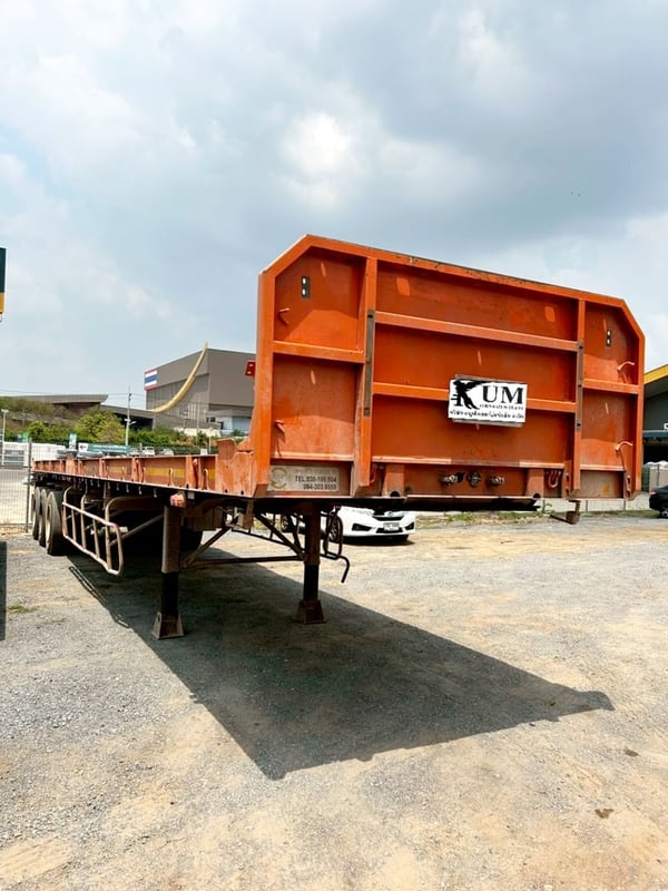 หางพื้นเรียบ สามเพลา อู่วาฟ่า ปี 2565(9292)