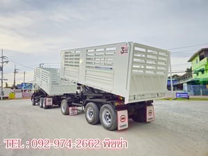 สิบล้อดัมพ์พ่วงแม่ลูก ISUZU FXZ 360 แรงปี 65