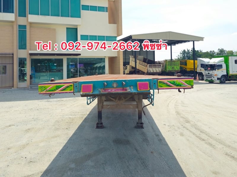 หางพื้นเรียบ สามเพลา  อู่ เอส.ที ปี 2561 (9740)