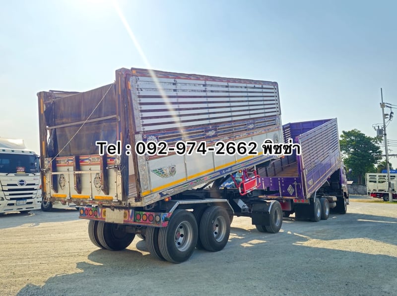 สิบล้อดั้มพ์ พ่วงเเม่ปี 54 ลูกปี 57 ISUZU FXZ 360 เเรงม้า (9033)(2502)