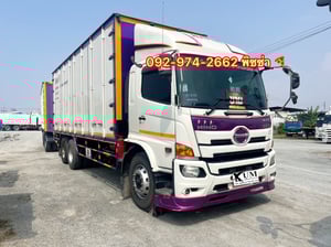 สิบล้อตู้สิบบาน พร้อม ลูกพ่วง HINO FL8J 260 แรง ปี  60 (3133)(4972
