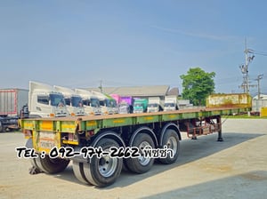 หางพื้นเรียบ สามเพลา  อู่ BPT ปี 58 (7339)