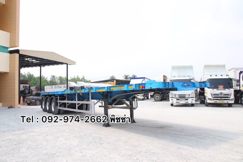 หางพื้นเรียบ สามเพลา  อู่ CIMC ปี 2564 (8294)