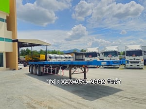 หางพื้นเรียบสามเพลา  อู่ WAFA  ปี 2565(8655)