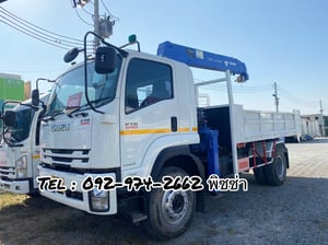  หกล้อดั้มพ์ติดเครน ISUZU FTR 240แรง ปี 66 (3266)