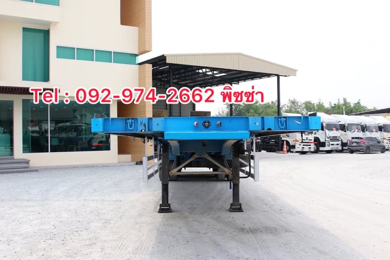 หางพื้นเรียบ สามเพลา  อู่ CIMC ปี 2564 (8294)