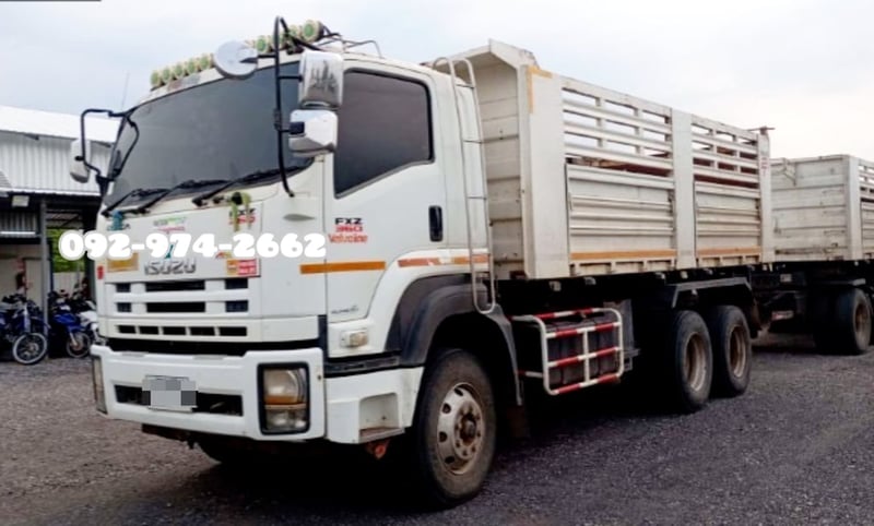 สิบล้อดั้มพ่วงแม่ลูก ISUZU FXZ 360 แรงปี 57 (4733)(4734)      