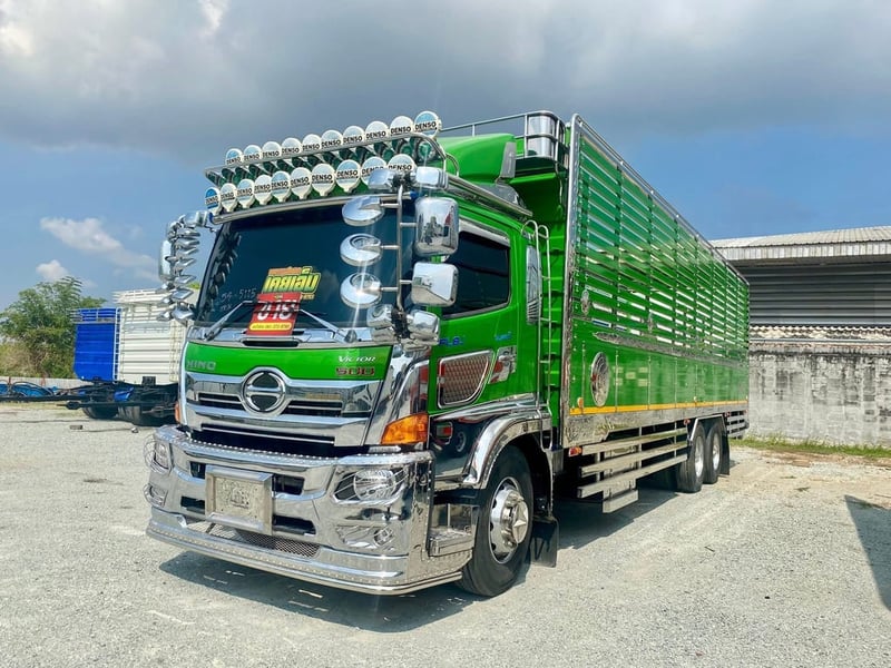 กระบะยาวพิเศ€, พื้นสแตนเลส ปีใหม่ ,ไมล์น้อยแค่ 15,000 โล 💥 สิบล้อคอก HINO FL8J 260 ปี 2566 (5115)