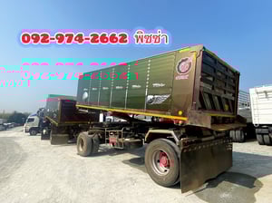 หกล้อดัมพ์ ISUZU FTR 240 แรงปี 65 พ่วงหางดัมพ์ สองเพลา อู่เดอะฟินิกซ์ ปี 65 (5403)(5404)