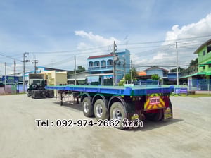 หางพื้นเรียบสามเพลา  อู่ WAFA  ปี 2565(8655)