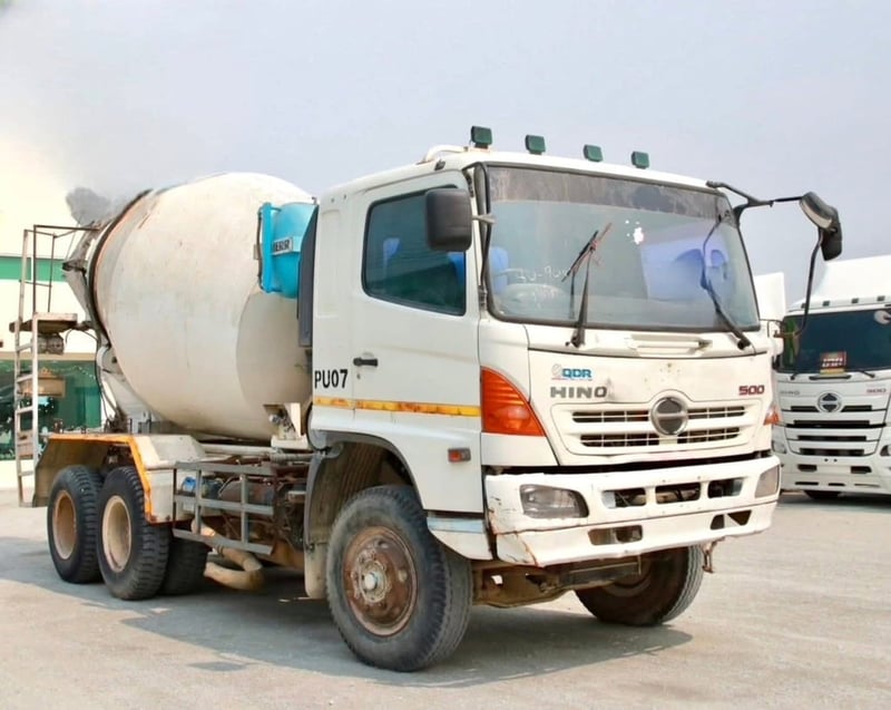 สิบล้อโม่ปูน HINO FM1A 330 แรงม้า ปี 56 (9081) ✔️โม่ LIEBHERR 7 คิว สิบล้อโม่ปูน HINO FM1A 330 แรงม้า ปี 56 (9081) ✔️โม่ LIEBHERR 7 คิว
