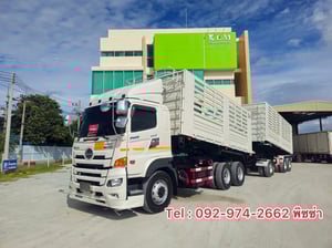 สิบล้อดั้มพ์ HINO VICTOR 500 344 แรงม้า ปี 66 หางดั้มพ์ สามเพลา อู่ธนาสิน ปี 66 (7371)(9338) สิบล้อดั้มพ์ HINO VICTOR 500 344 แรงม้า ปี 66 หางดั้มพ์ สามเพลา อู่ธนาสิน ปี 66 (7371)(9338)