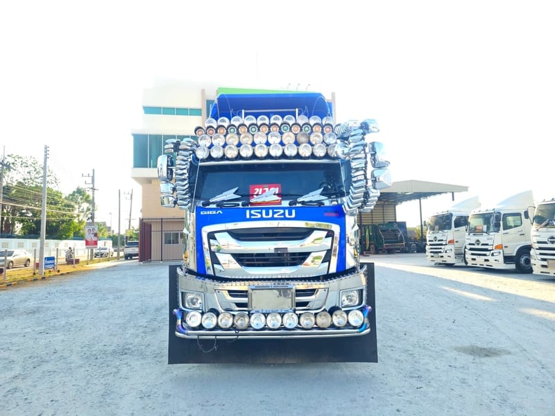 สิบล้อดั้มพ์พ่วงแม่ลูก ISUZU FXZ 360แรง ปี 66  หางดั้มพ์ สามเพลา อู่ ส.สมบัติ ปี 66 (5236,5237)