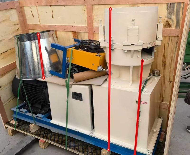 (สินค้าใหม่) เครื่องอัดเม็ด Flat  die pellet mill ขนาด 50HP