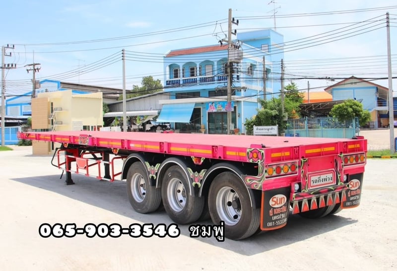 หางพื้นเรียบ สามเพลา อู่เดอะซัน ปี 2565 (0376) หางพื้นเรียบ สามเพลา อู่เดอะซัน ปี 2565 (0376)