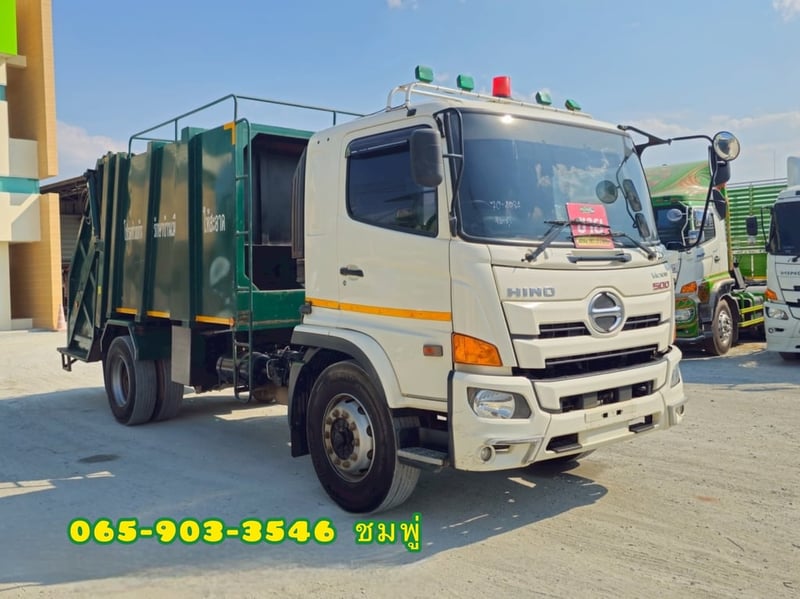 ‼️ลดกระหน่ำ ต่ำกว่าทุน‼️  👉 หกล้อบรรทุกขยะ HINO FG8J 240 แรง ปี 2566 (4084)