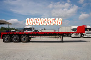 หางพื้นเรียบ สามเพลา อู่พนัส ปี 2566 (6861)