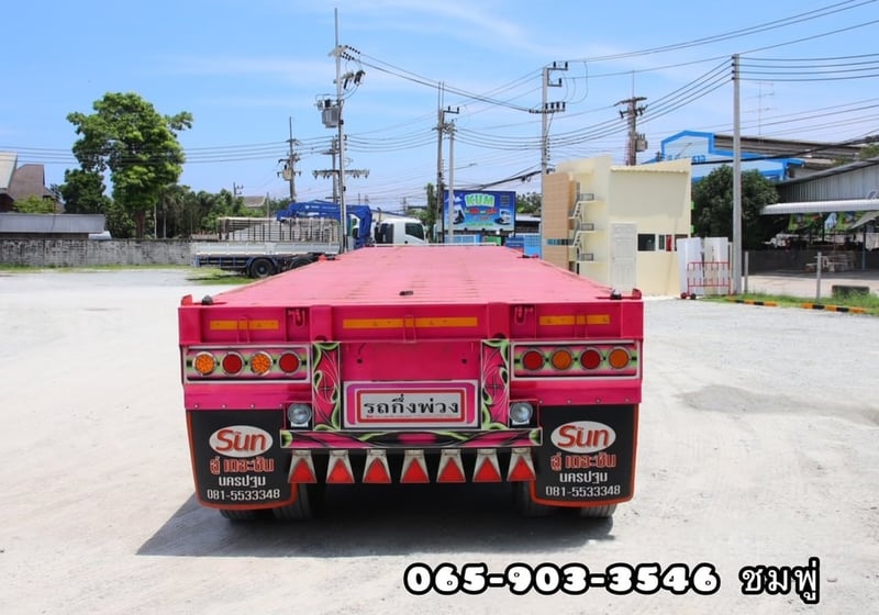 หางพื้นเรียบ สามเพลา อู่เดอะซัน ปี 2565 (0376) หางพื้นเรียบ สามเพลา อู่เดอะซัน ปี 2565 (0376)