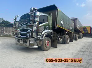 หกล้อดั้มพ์แม่ลูก  ISUZU FTR 240 แรง ปี 2565 (5403,5404)