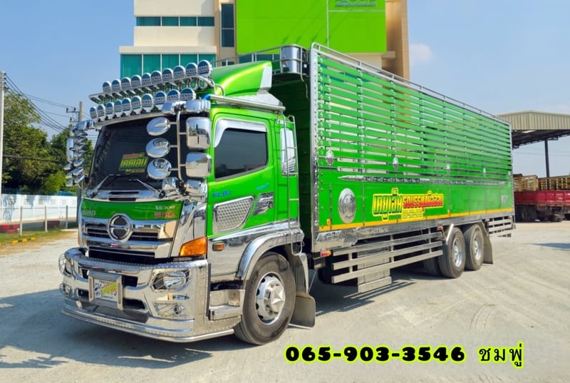 สิบล้อกระบะคอก HINO FL8J 260 แรงม้า ปี 2566 (5115)