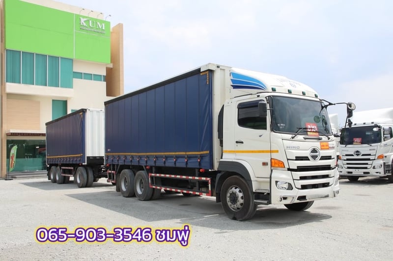 สิบล้อตู้ผ้าใบ HINO FL1A 344 แรง ปี 2567 (5506,5507)
