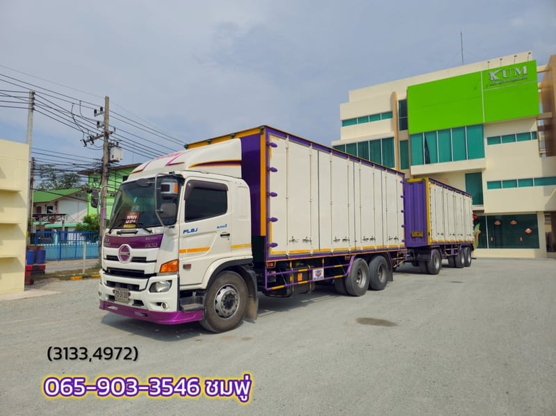 ‼️ลดกระหน่ำ ต่ำกว่าทุน‼️  👉สิบล้อตู้สิบบาน Hino FL8J 260 แรงม้า ปี 60 (3133)