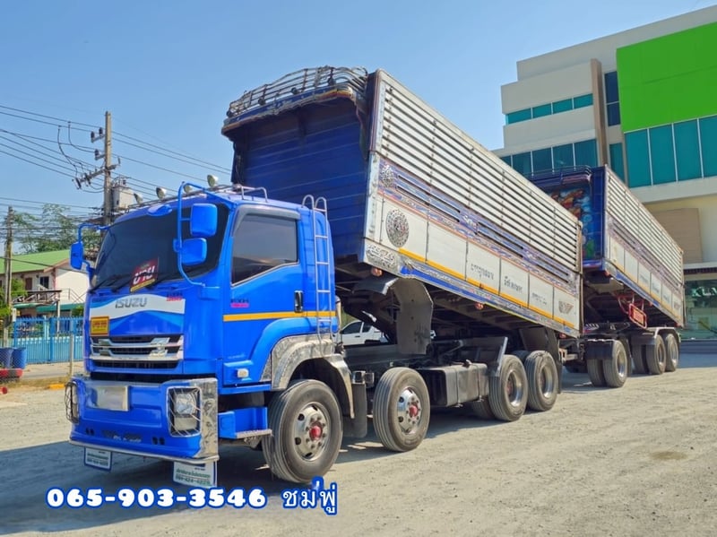 12 ล้อดั้มพ์พ่วงเกษตรชุดใหญ่ ISUZU FYH 360 แรงม้า ปี 2556 (2505,2506) 12 ล้อดั้มพ์พ่วงเกษตรชุดใหญ่ ISUZU FYH 360 แรงม้า ปี 2556 (2505,2506)