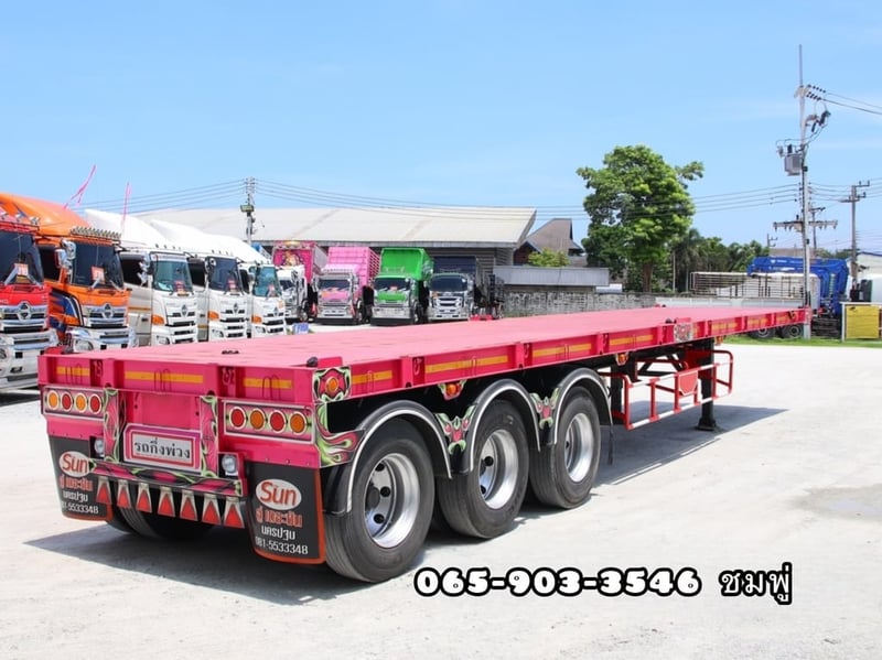 หางพื้นเรียบ สามเพลา อู่เดอะซัน ปี 2565 (0376) หางพื้นเรียบ สามเพลา อู่เดอะซัน ปี 2565 (0376)